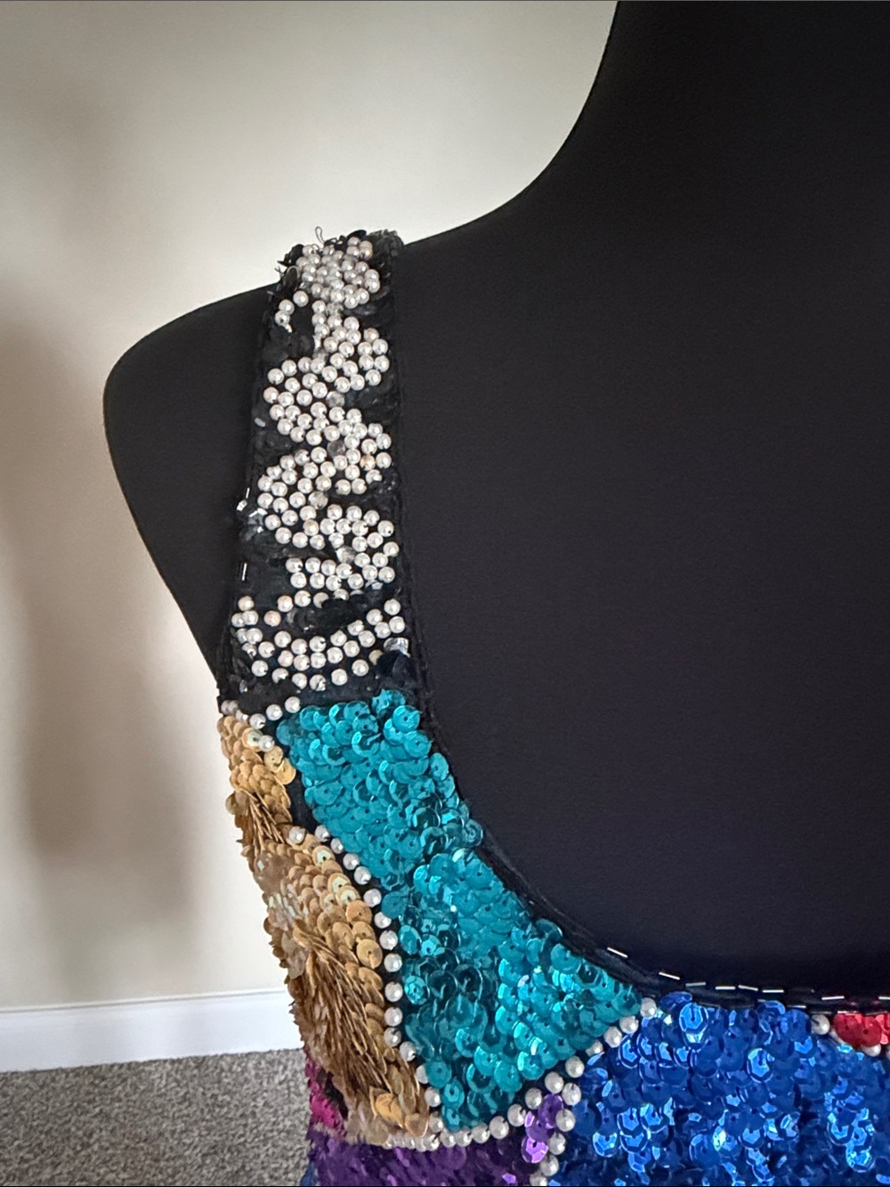 Alyce Paris Multicolor Sequin Sleeveless Bodycon Dress - Picture 7 of 8